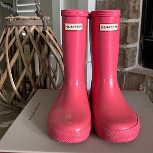 Authentic Hunter Boots - Pink Sparkles